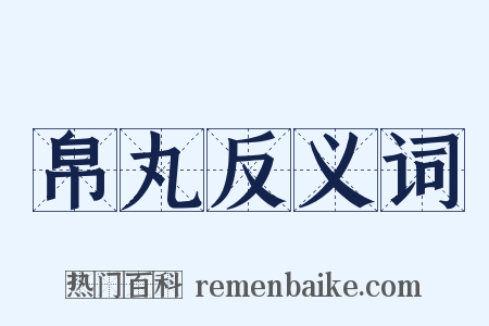 帛丸反义词是什么意思的图片